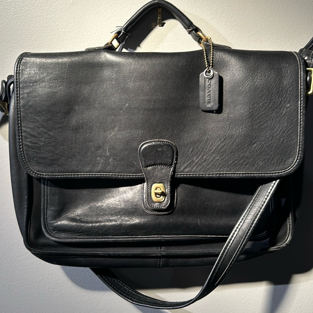 Coach leather briefcase